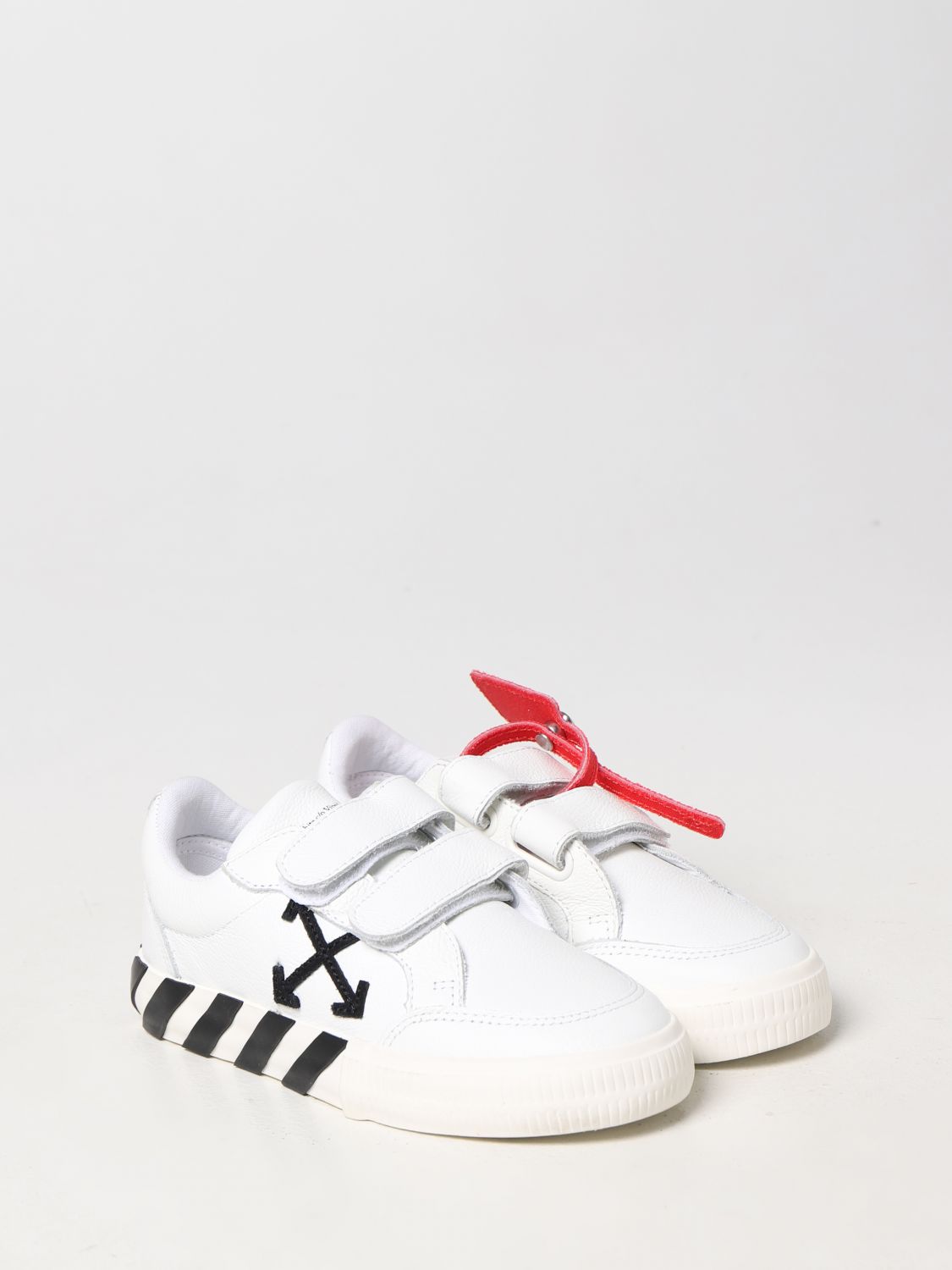 Scarpe Off-White: Sneakers Vulanized Off-White in pelle a grana bianco 2