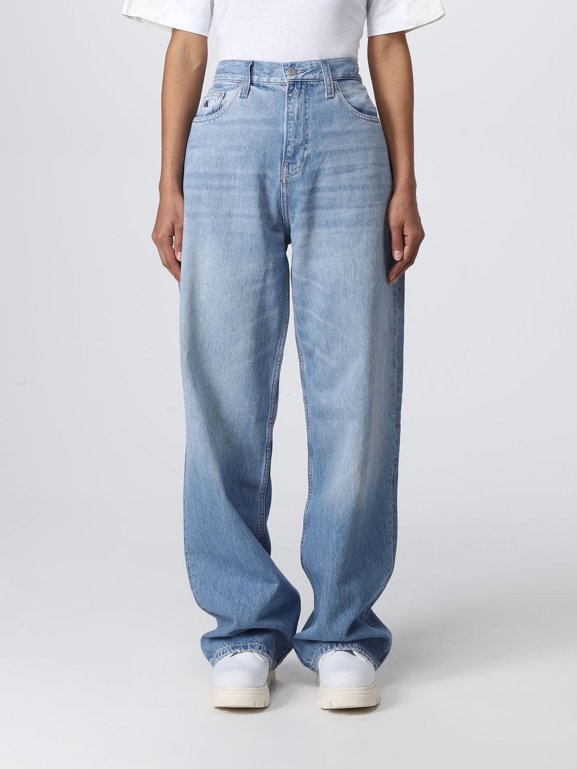 Omleiding Zeeman God CALVIN KLEIN JEANS: jeans for woman - Denim | Calvin Klein Jeans jeans  J20J220252 online on GIGLIO.COM