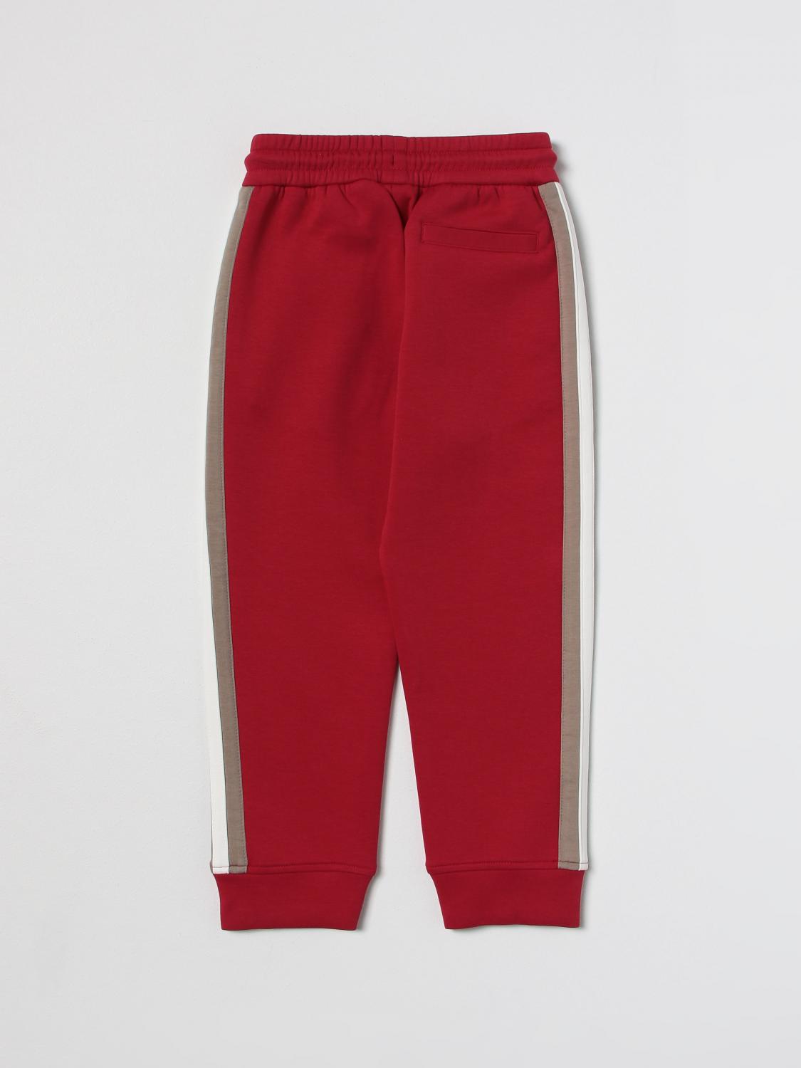 EMPORIO ARMANI KIDS pants for boys Red Emporio Armani Kids pants
