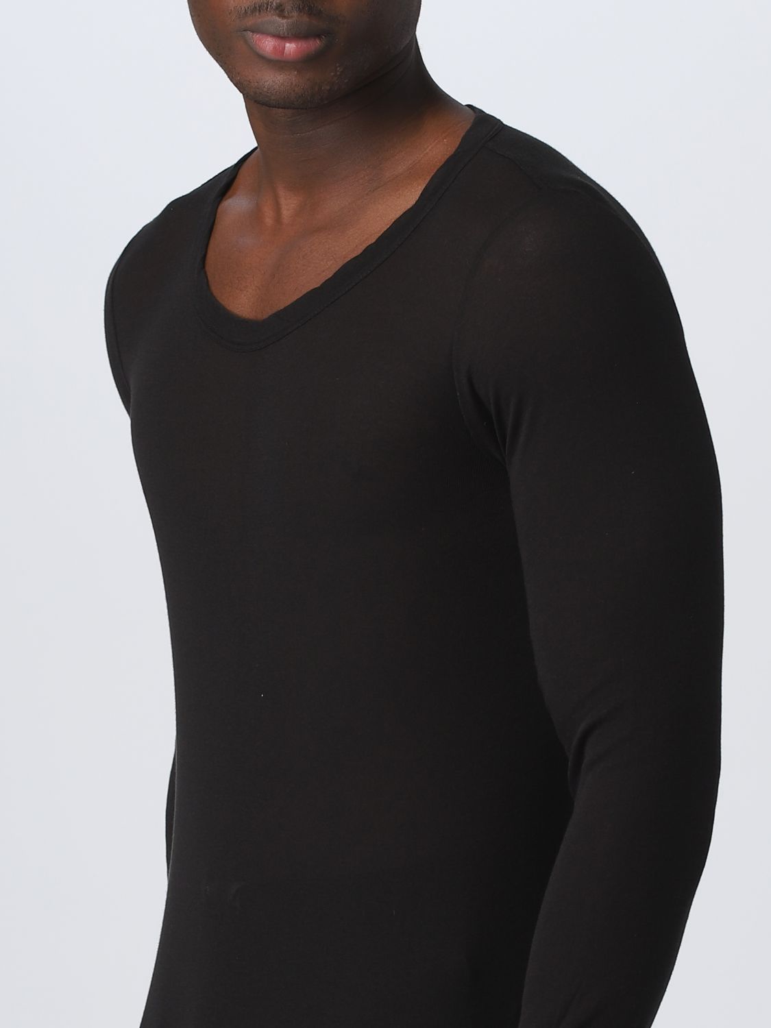 RICK OWENS: t-shirt for man - Black | Rick Owens t-shirt RU01C4250MR ...