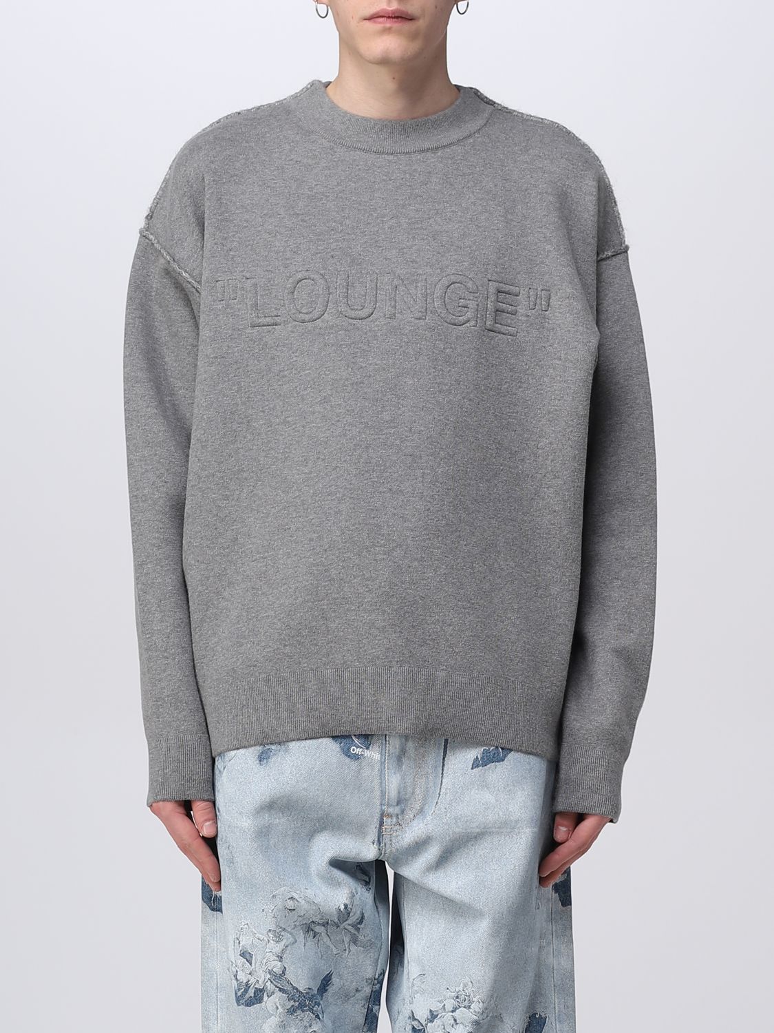 Off-white Sweater  Men Color Grey