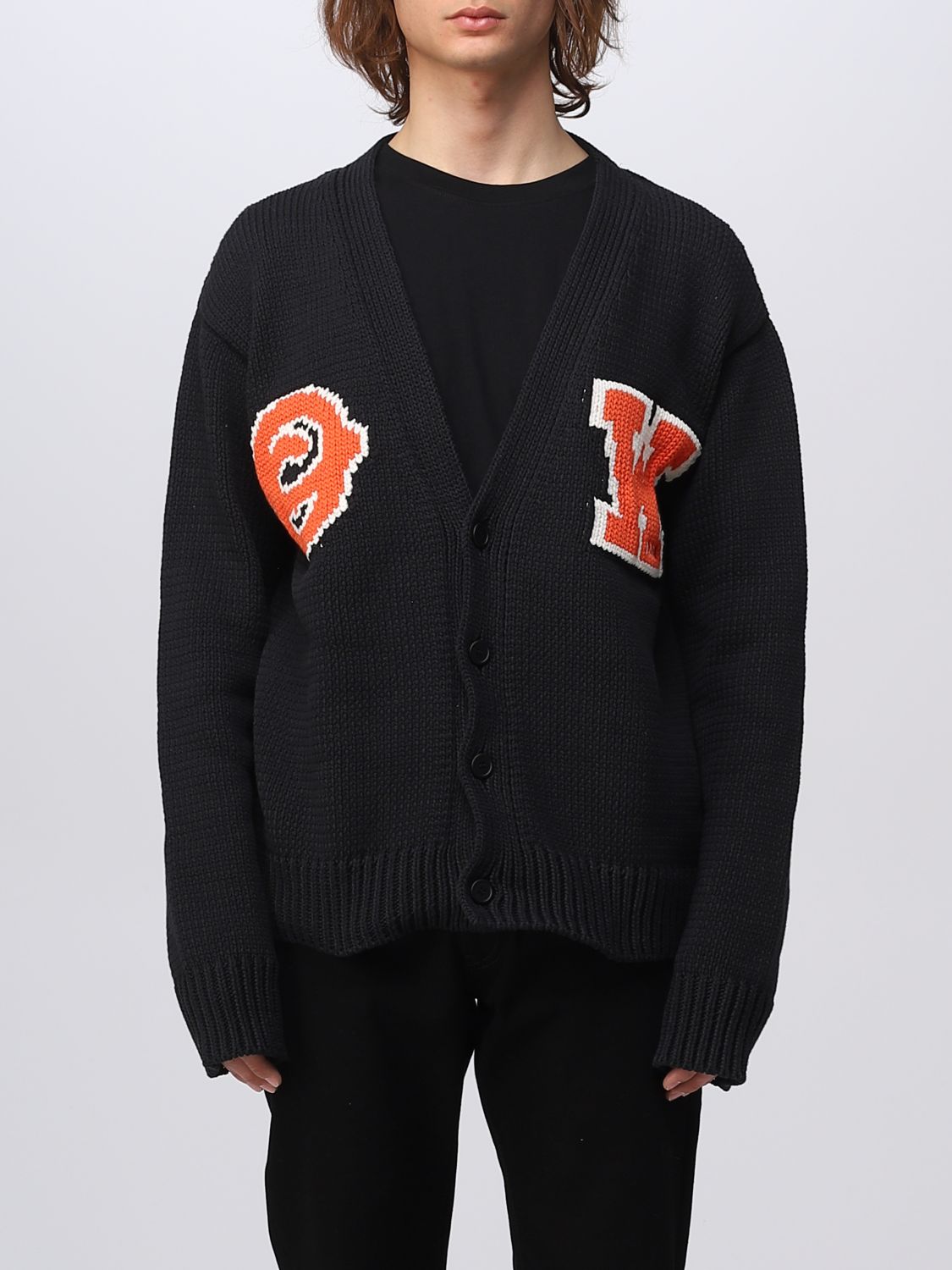 OFF-WHITE: cardigan for - Black | Off-White OMHB014C99KNI001 online on GIGLIO.COM