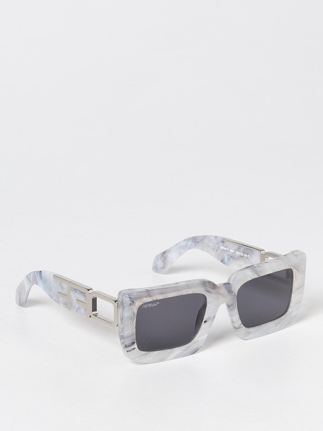 OFF-WHITE: Boston sunglasses in acetate - Black  Off-White sunglasses  OERI073S23PLA001 online at