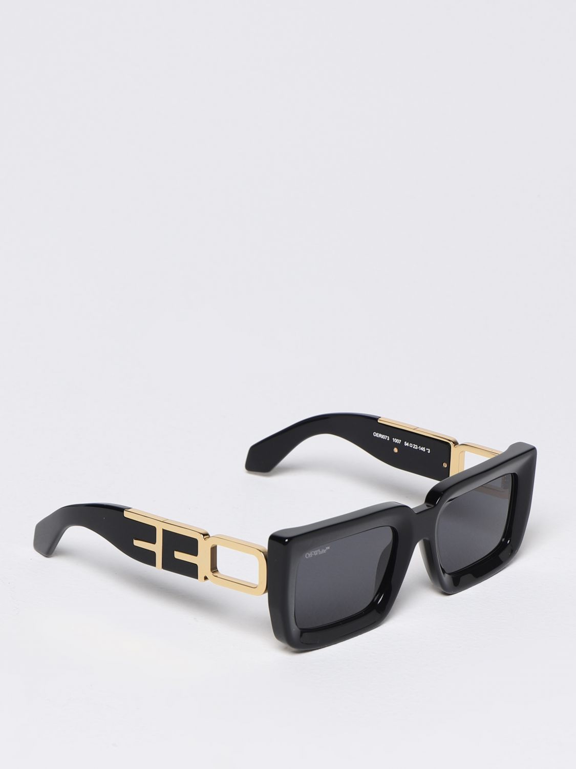OFF-WHITE: Boston sunglasses in acetate - Black  Off-White sunglasses  OERI073S23PLA001 online at