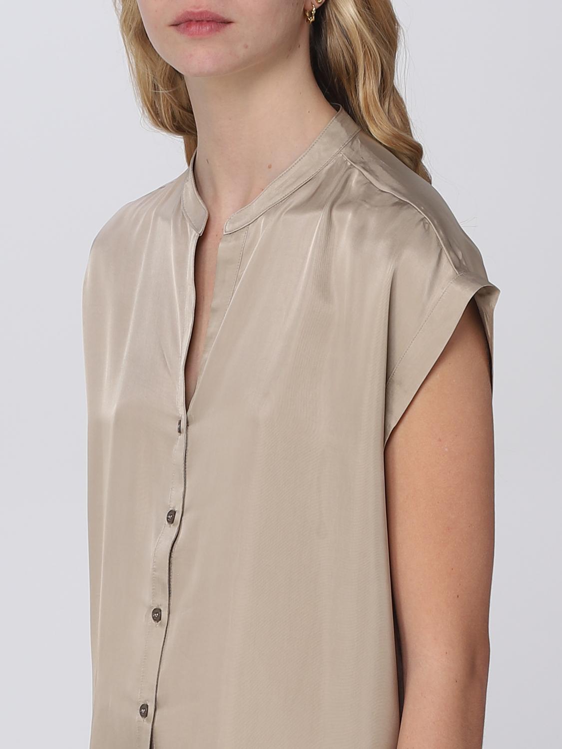 ARMANI EXCHANGE: shirt for woman - Sand | Armani Exchange shirt 3RYC42YN2LZ  online on 