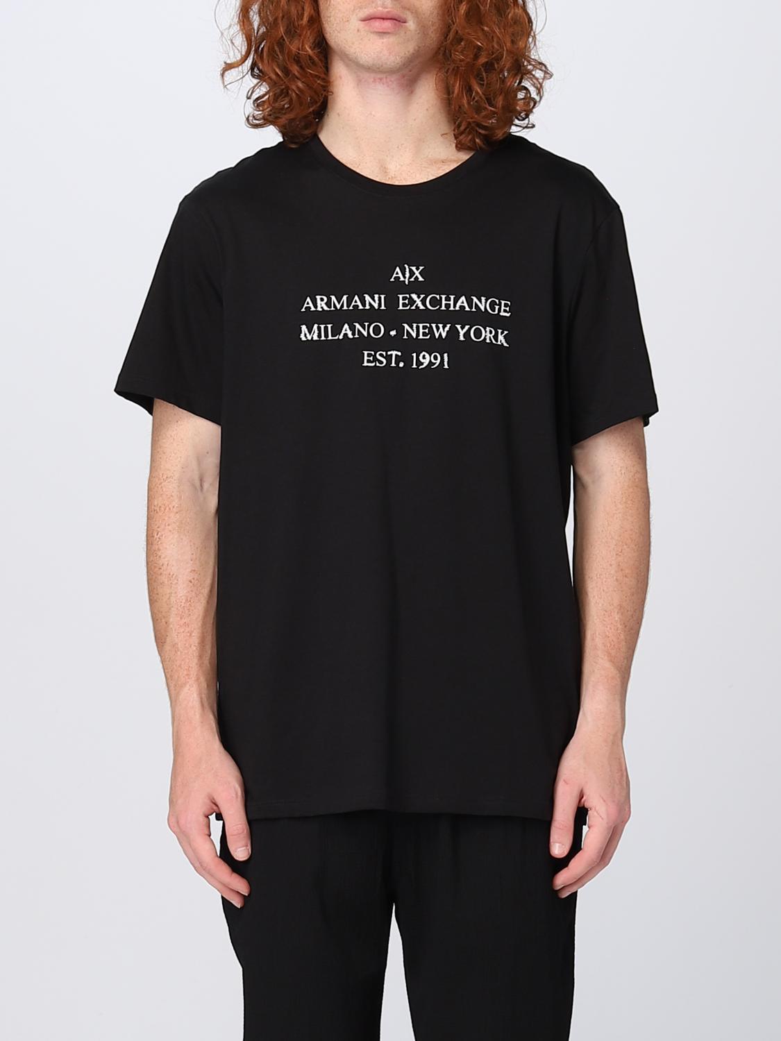 ARMANI EXCHANGE tshirt for man Black Armani Exchange tshirt 3RZTBDZJA5Z online on
