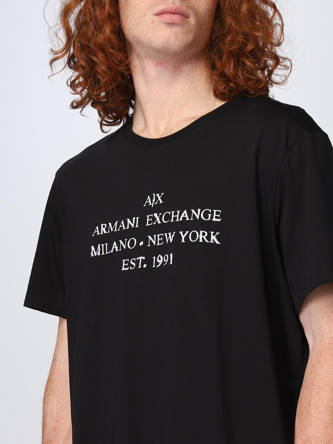 ARMANI EXCHANGE tshirt for man Black Armani Exchange tshirt 3RZTBDZJA5Z online on