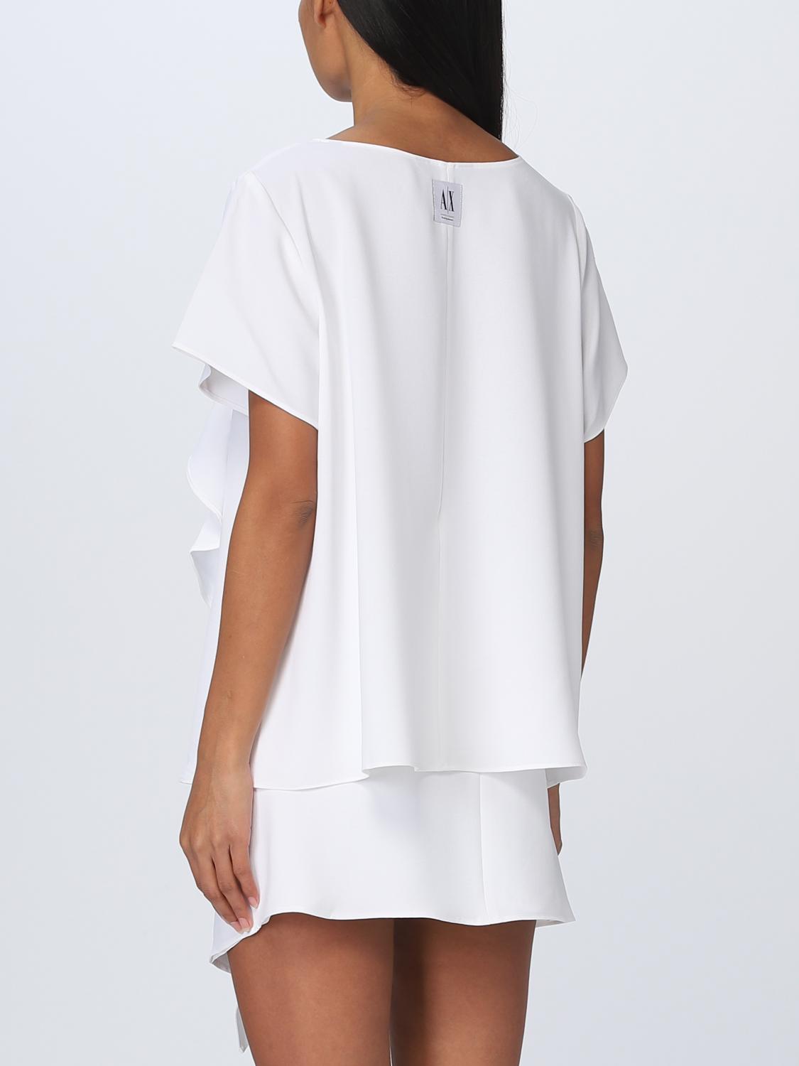 ARMANI EXCHANGE: top for woman - White | Armani Exchange top 3RYH45YN9JZ  online on 