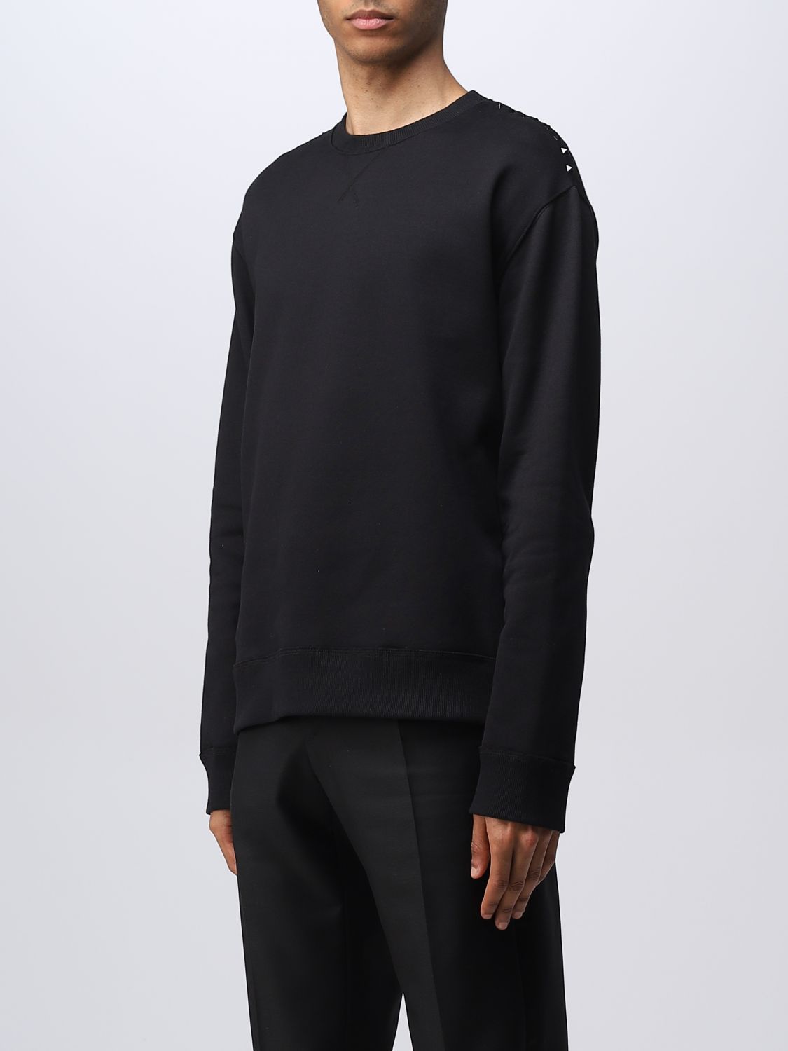 VALENTINO: sweatshirt for man - Black | Valentino sweatshirt ...