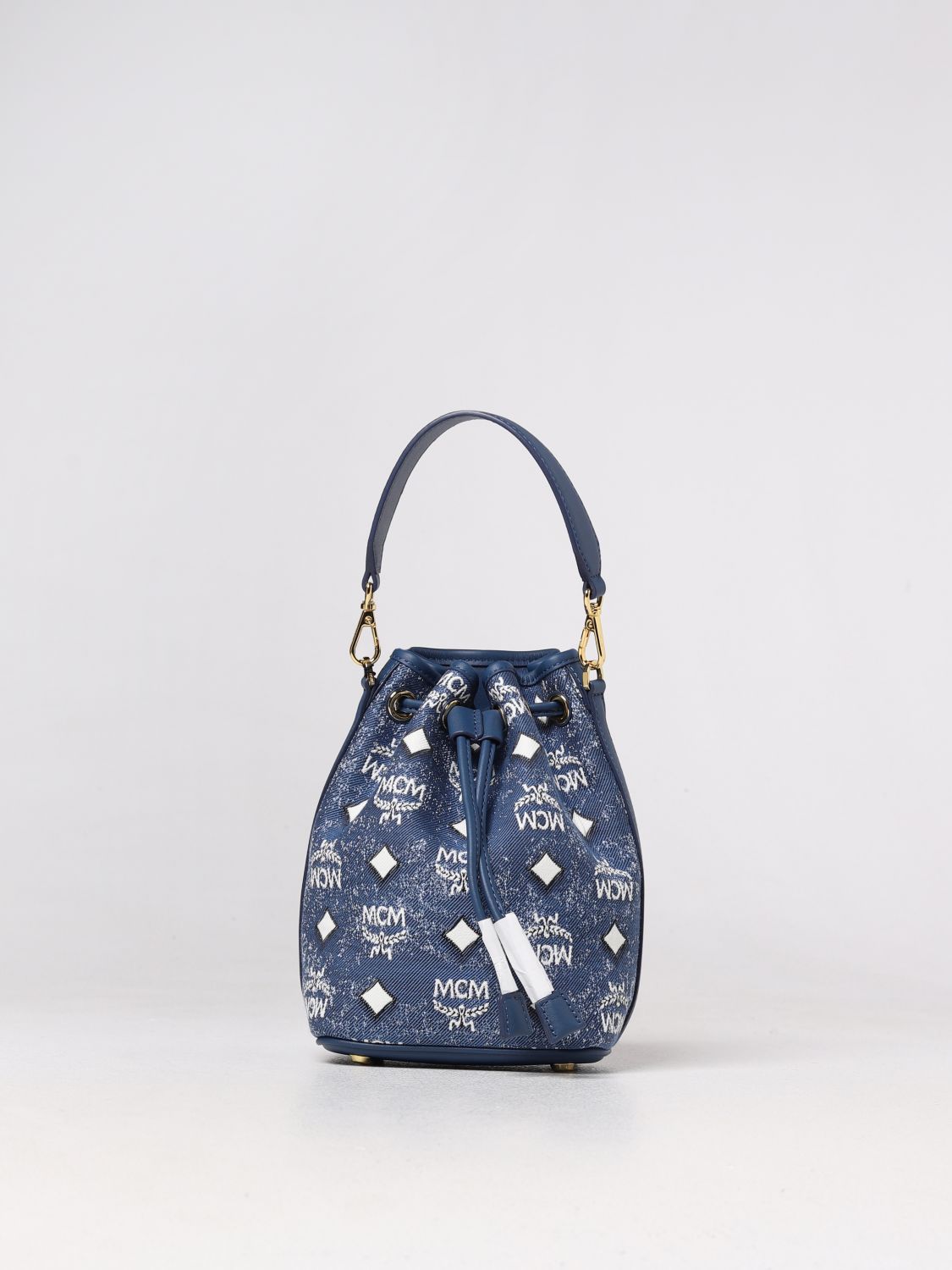 MCM: mini bag for woman - Blue | Mcm mini bag MWDDSDU08 online on ...
