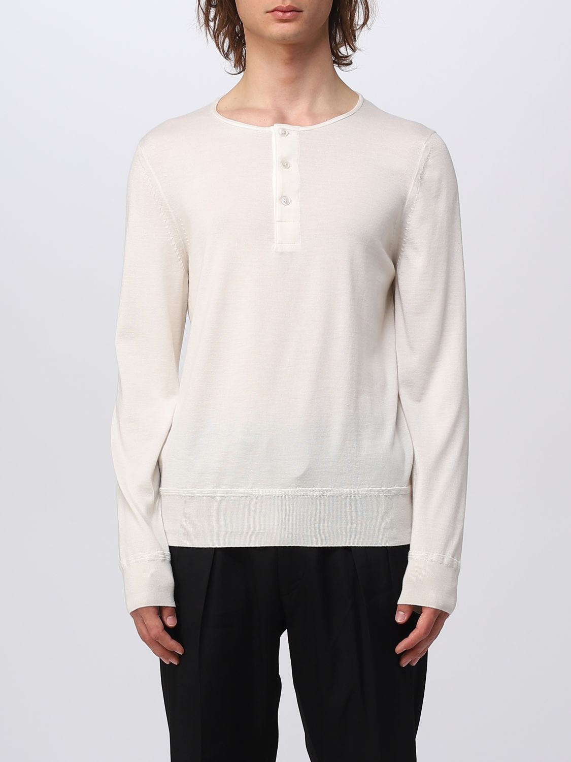 TOM FORD: sweater for man - White | Tom Ford sweater KYL001YMK005S23 online  on 