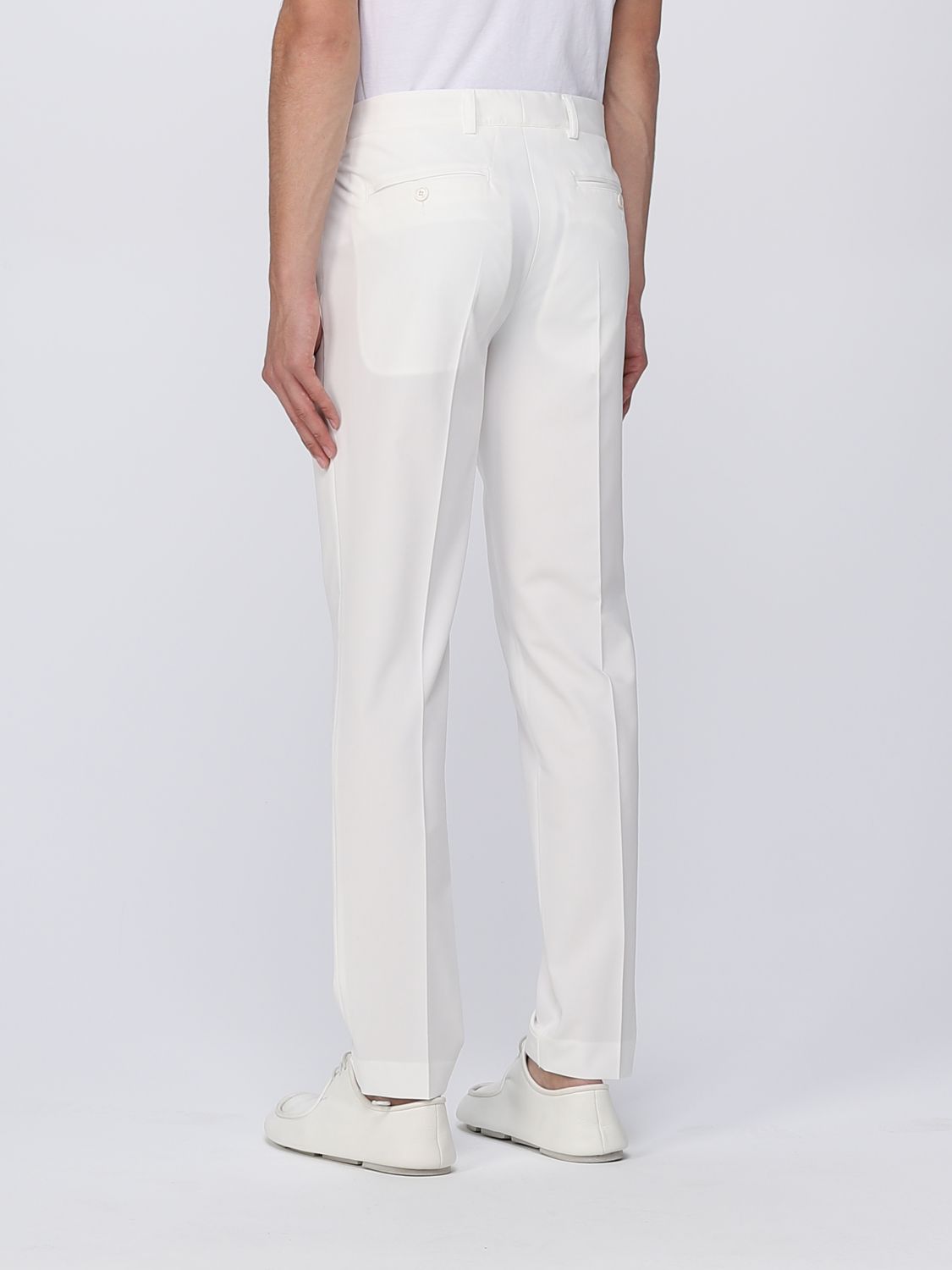 Trousers Daniele Alessandrini: Daniele Alessandrini trousers for men white 2