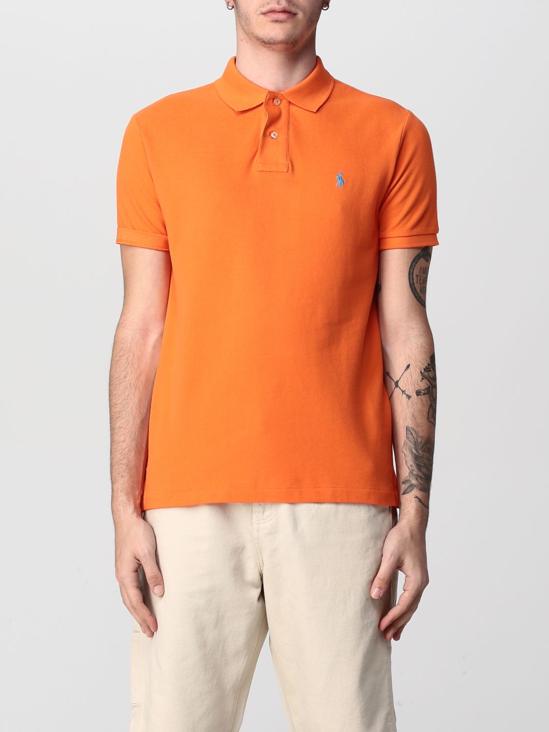 Polo Ralph Lauren Polo Shirt  Men Color Orange