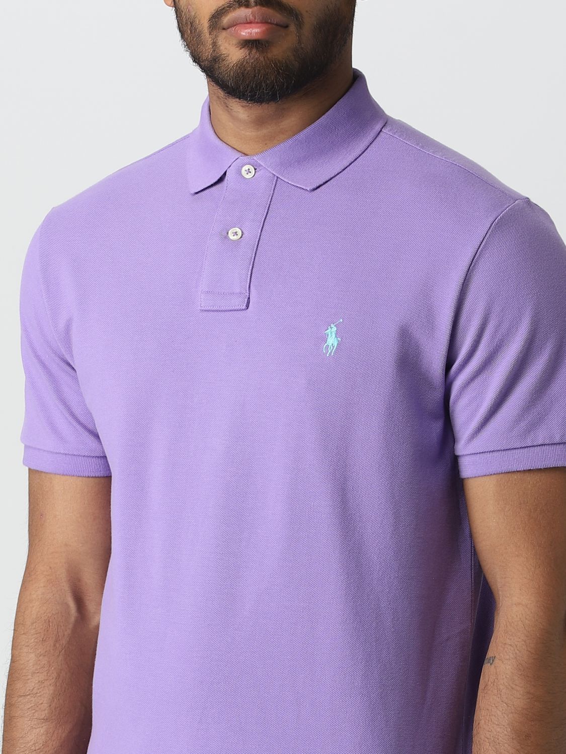 Mooi Fictief ding POLO RALPH LAUREN: polo shirt for man - Violet | Polo Ralph Lauren polo  shirt 710782592 online on GIGLIO.COM