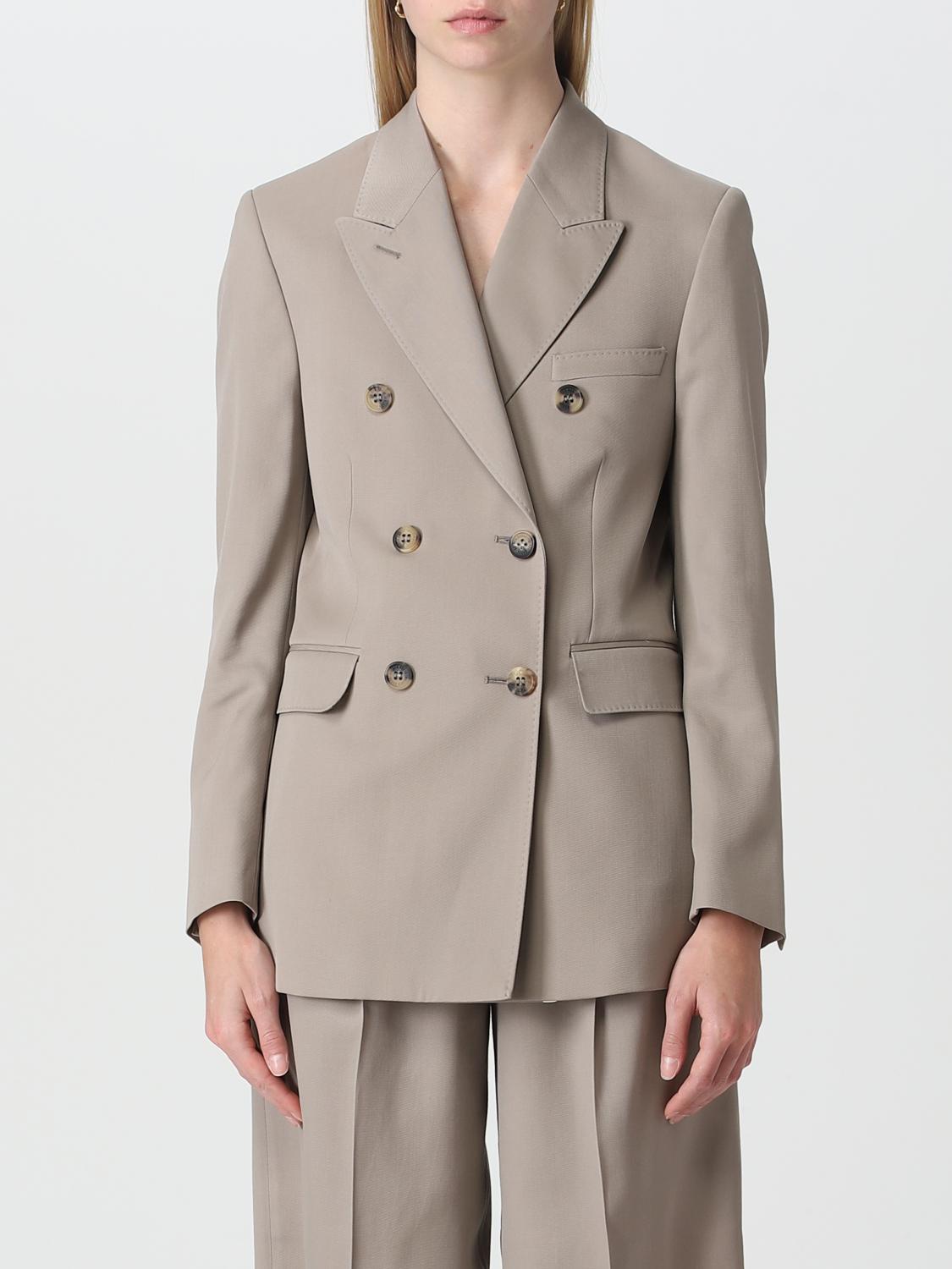 Golden Goose Double-breasted Wool-gabardine Blazer In Beige