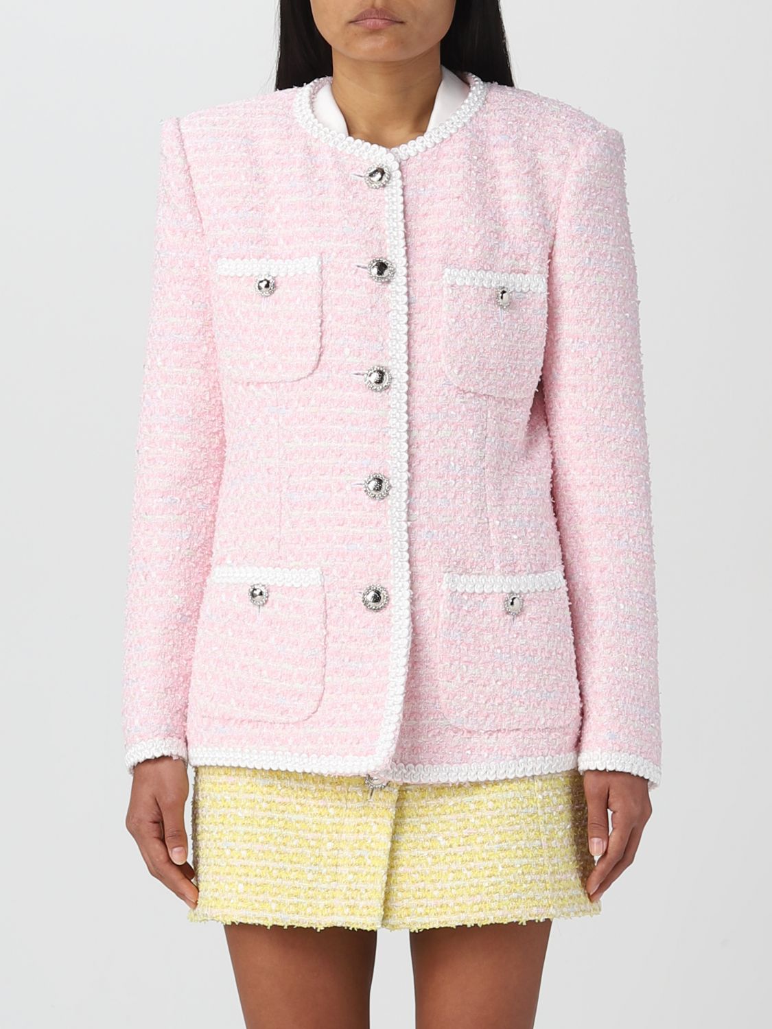 ALESSANDRA RICH: blazer for woman - Pink | Alessandra Rich blazer ...