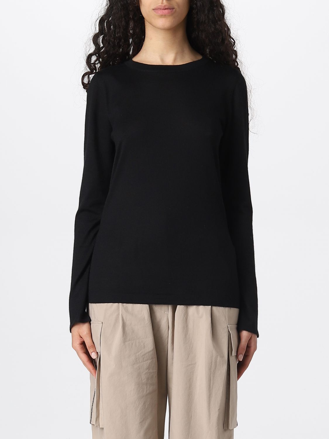BRUNELLO CUCINELLI: sweater for woman - Black | Brunello Cucinelli ...