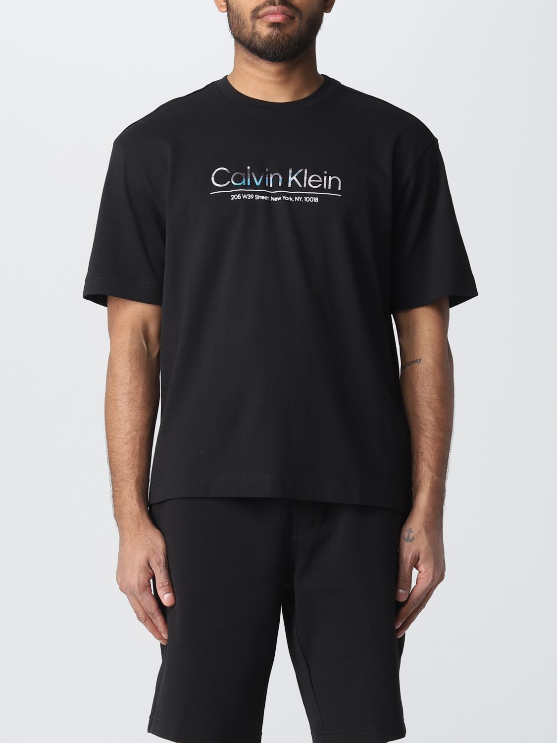 CALVIN KLEIN: t-shirt for man - Black | Calvin Klein t-shirt K10K111133 ...