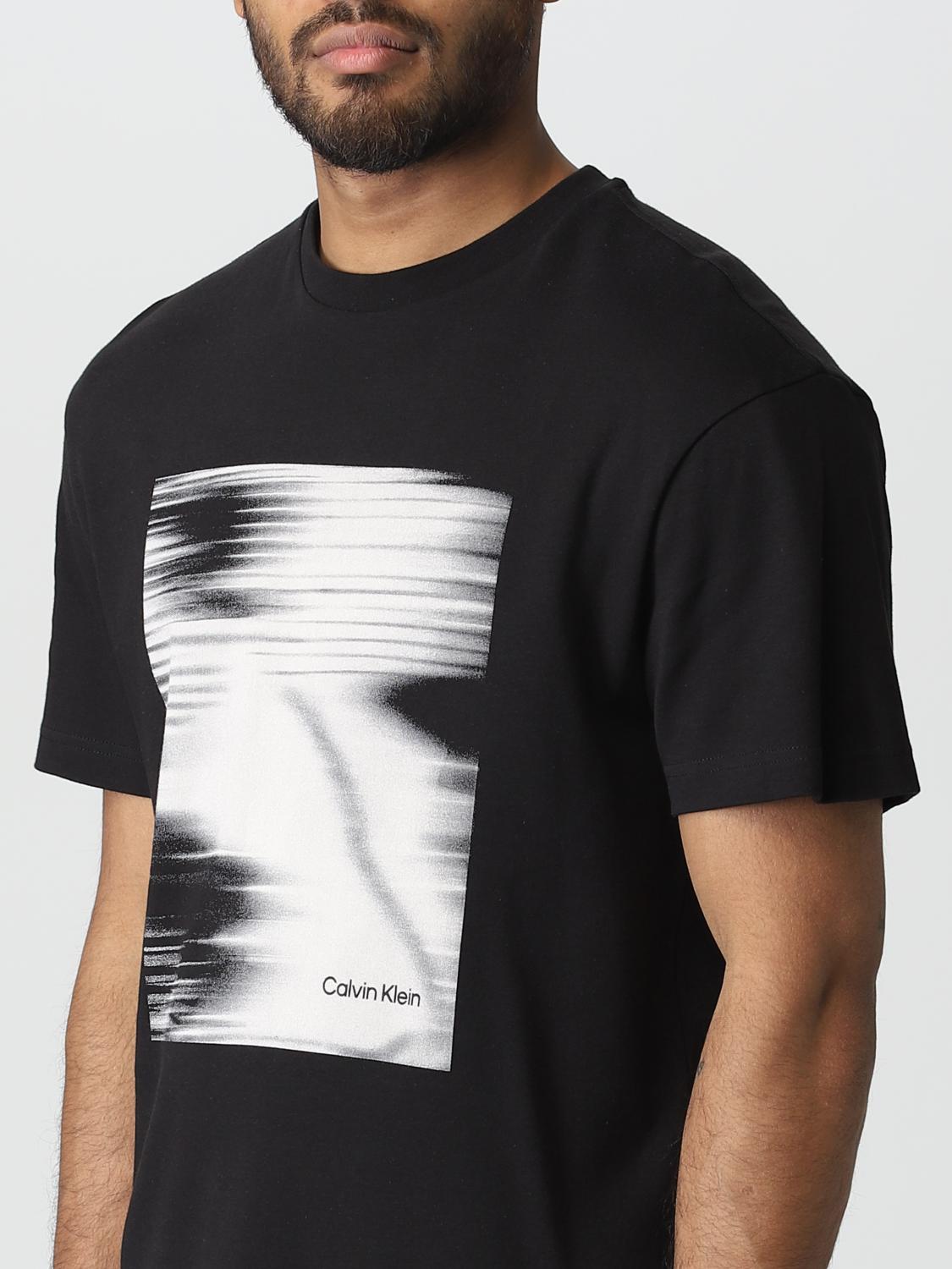 CALVIN KLEIN: t-shirt for man - Black | Calvin Klein t-shirt K10K111116 ...