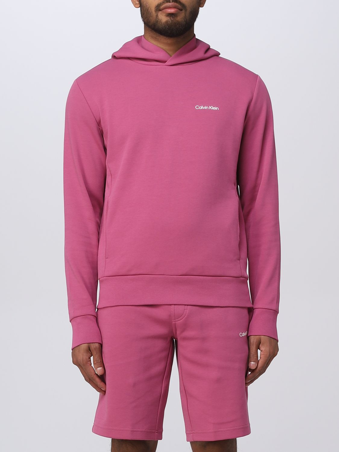 CALVIN KLEIN: sweatshirt for man - Fuchsia | Calvin Klein sweatshirt  K10K109927 online on 