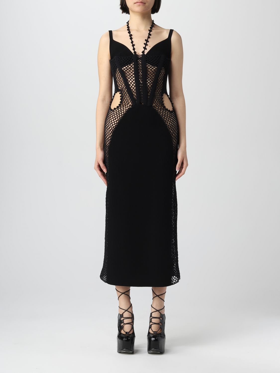 DION LEE: dress for woman - Black | Dion Lee dress A7647R231000 online ...
