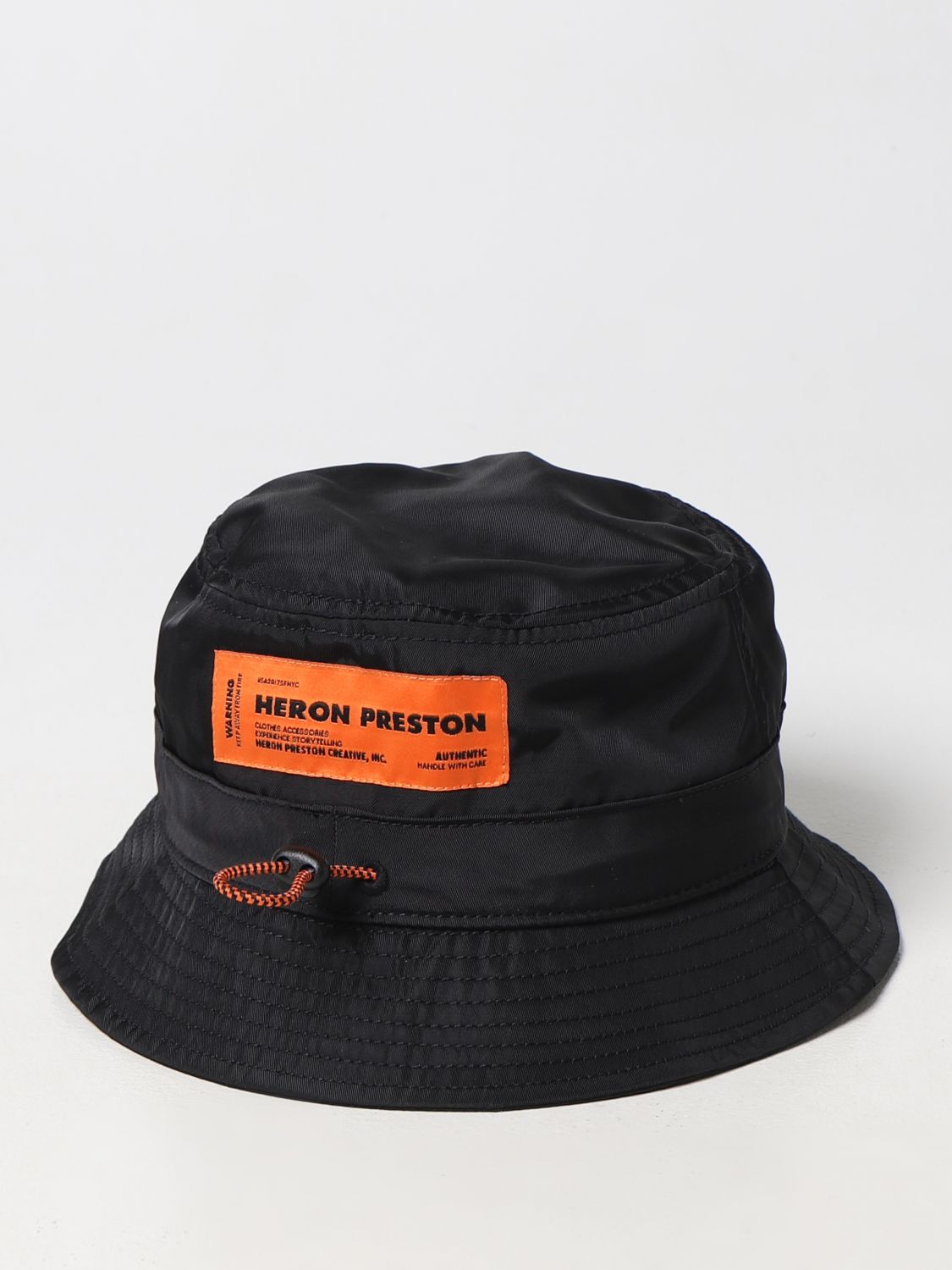 HERON PRESTON: hat for man - Black | Heron Preston hat HMLA005C99FAB003 ...