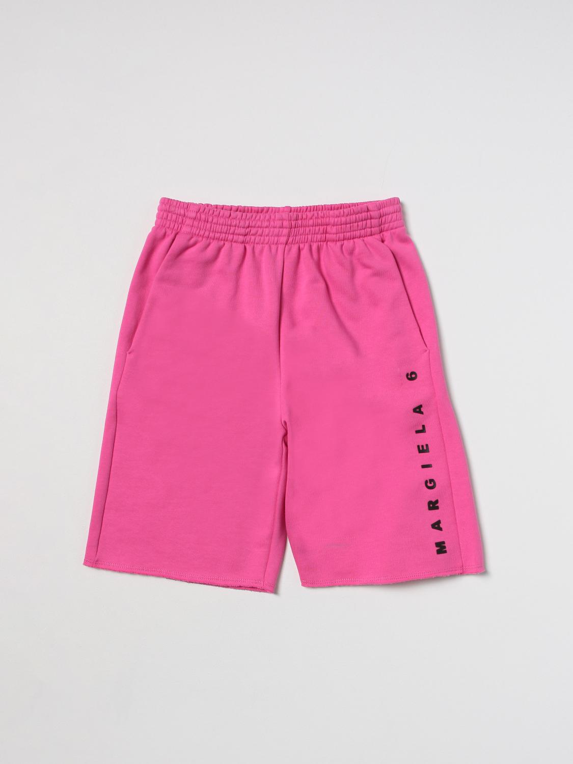 Shop Mm6 Maison Margiela Short  Kids Color Pink