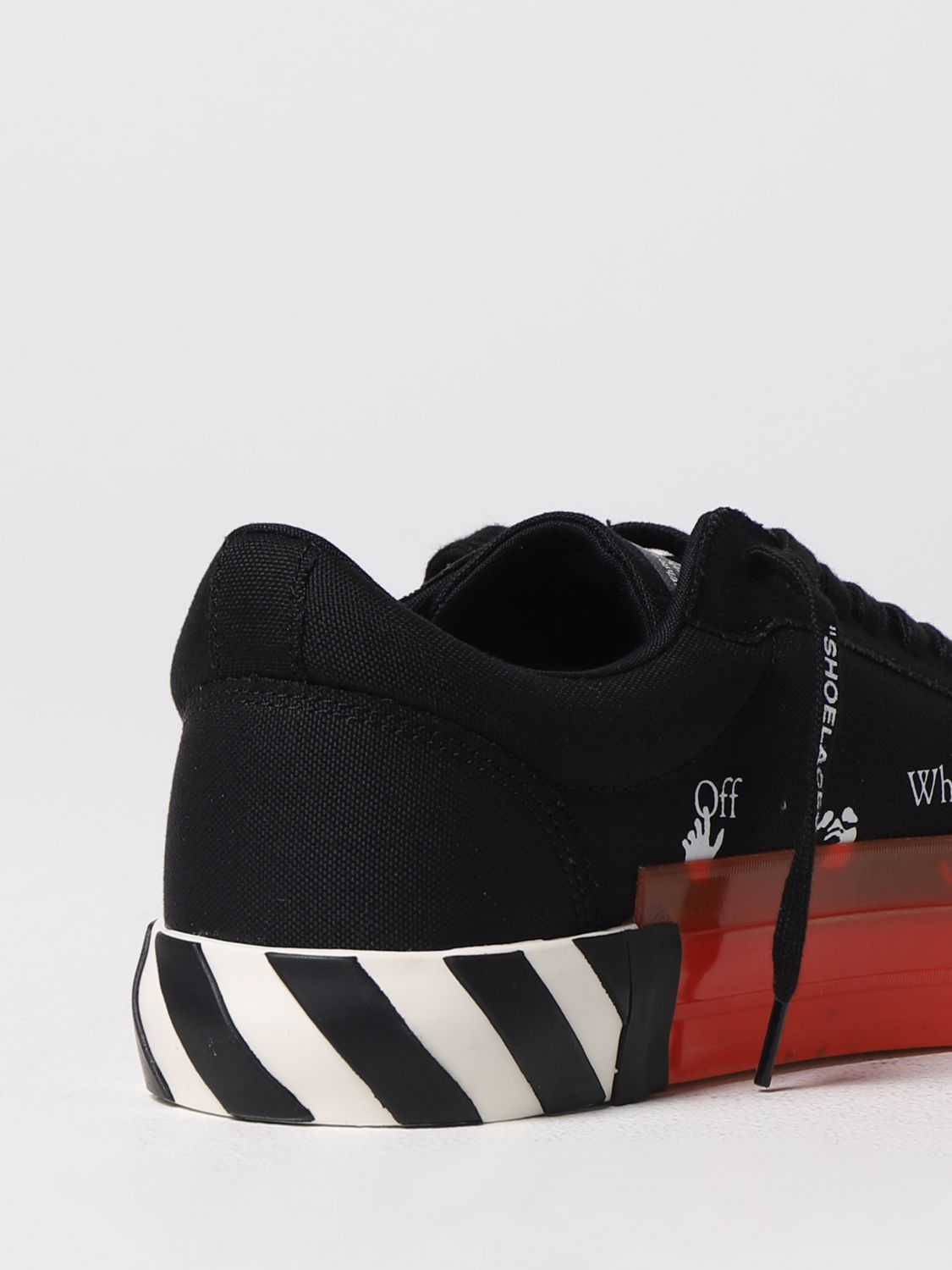 Sneakers Off-White: Sneakers Low Vulcanized Off-White in canvas nero 3