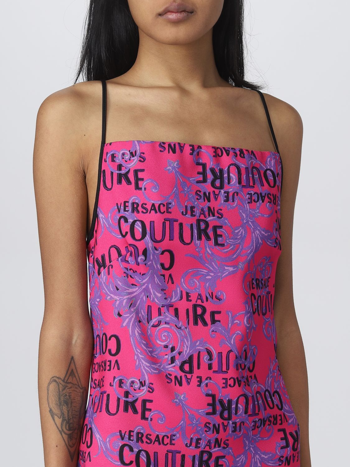 Abito Versace Jeans Couture: Abito Versace Jeans Couture donna fuxia 3