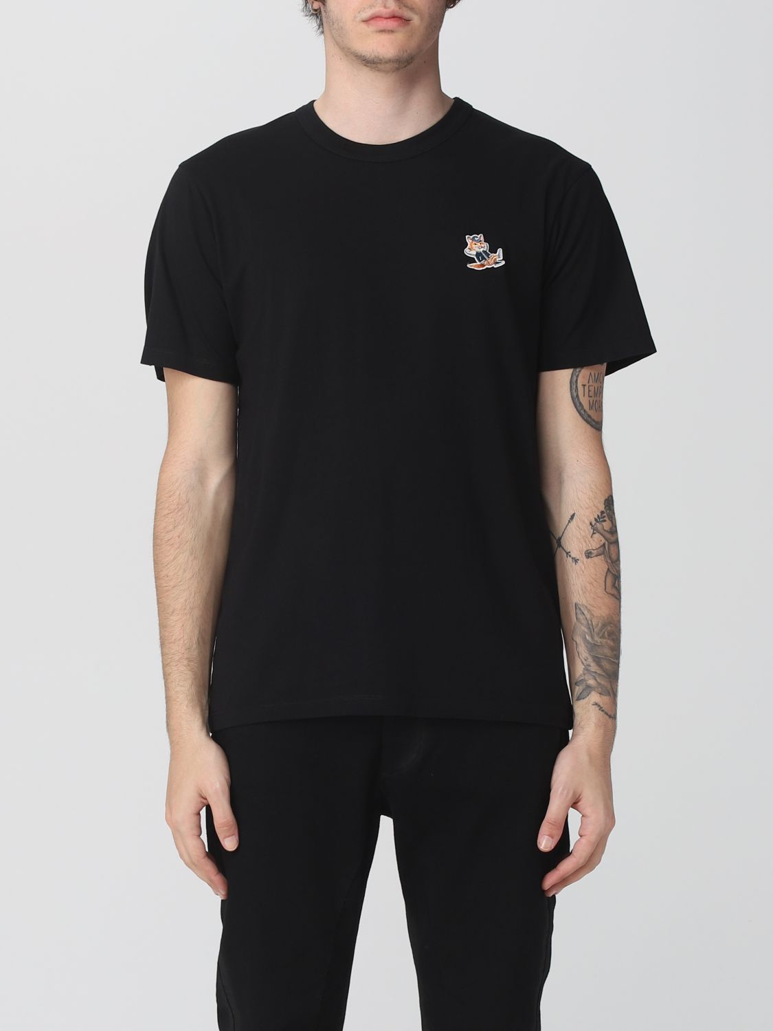 Maison KITUNE ブラック Tシャツ(Sサイズ)