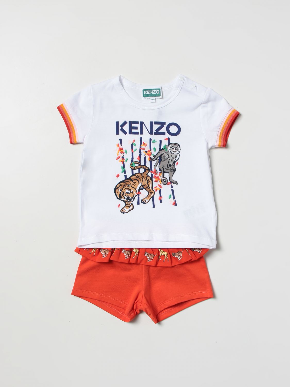 Kenzo Babies' Jumpsuit  Junior Kids Color White