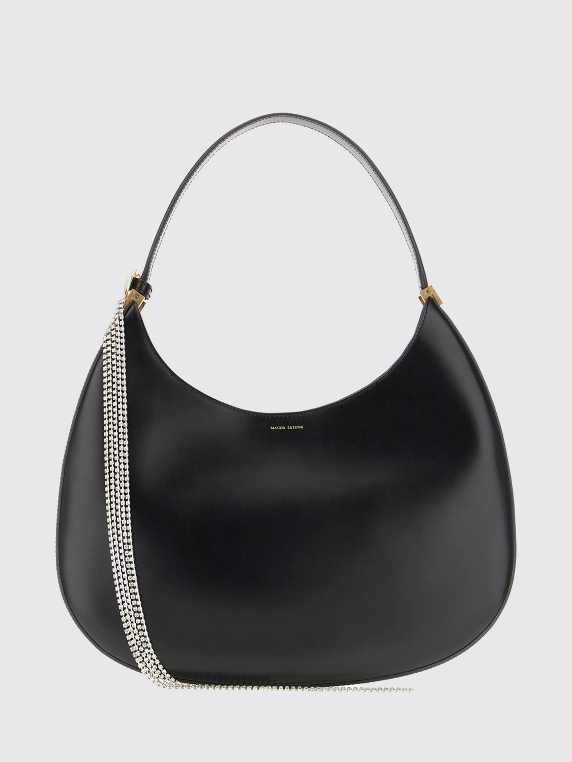 Magda Butrym Large Vesna Shoulder Bag With Curved Shape In Red