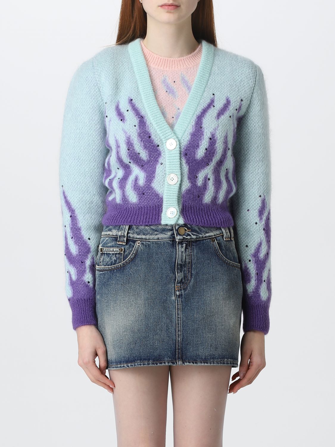 Shop Alessandra Rich Sweater  Woman Color Mint