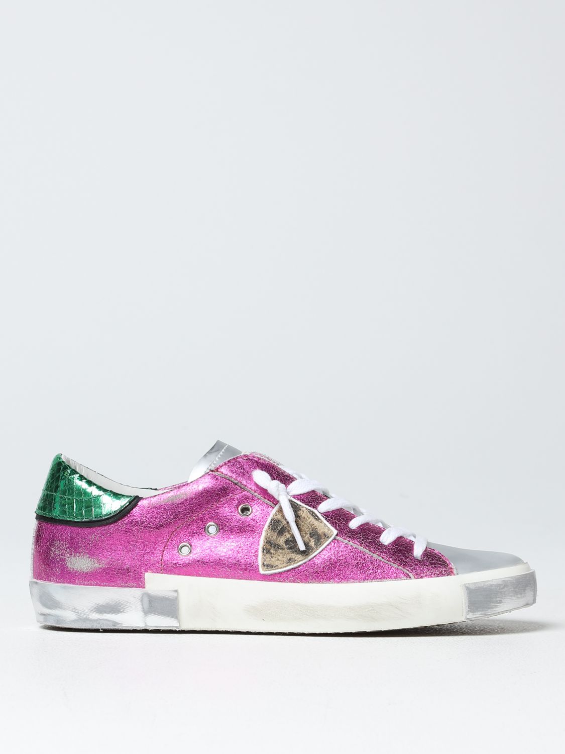 PHILIPPE MODEL: sneakers for woman - Fuchsia | Philippe Model sneakers ...