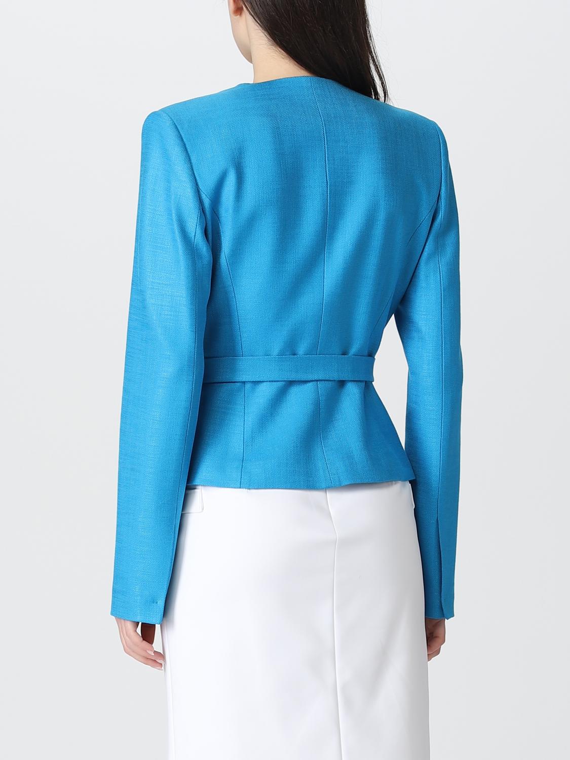 Blazer Genny: Blazer Genny in misto viscosa azzurro 3