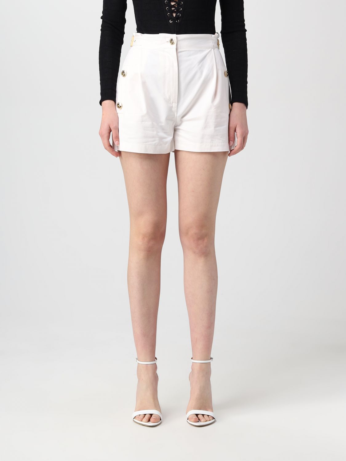 Elisabetta Franchi Short  Woman In Cream