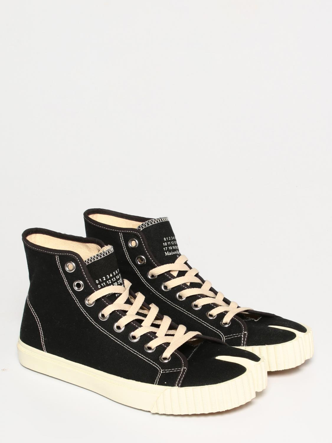 Sneakers Maison Margiela: Sneakers Tabi Maison Margiela in tela nero 2