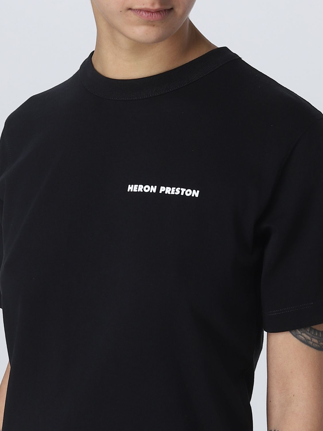 HERON PRESTON: t-shirt for woman - Black | Heron Preston t-shirt ...