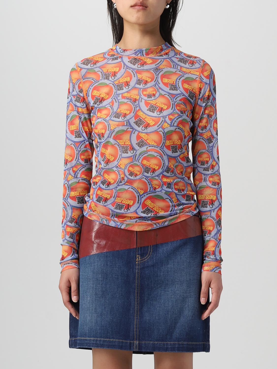 Jw Anderson Printed Sweater In Blue