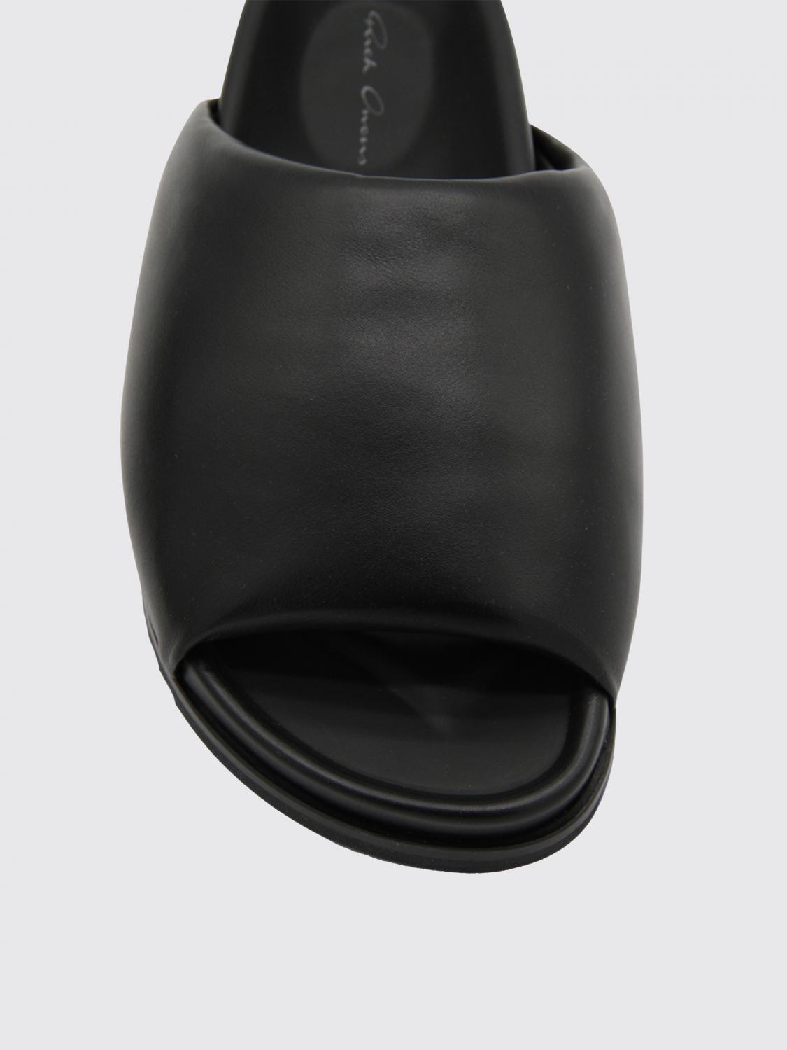 RICK OWENS: flat sandals for woman - Black | Rick Owens flat sandals ...