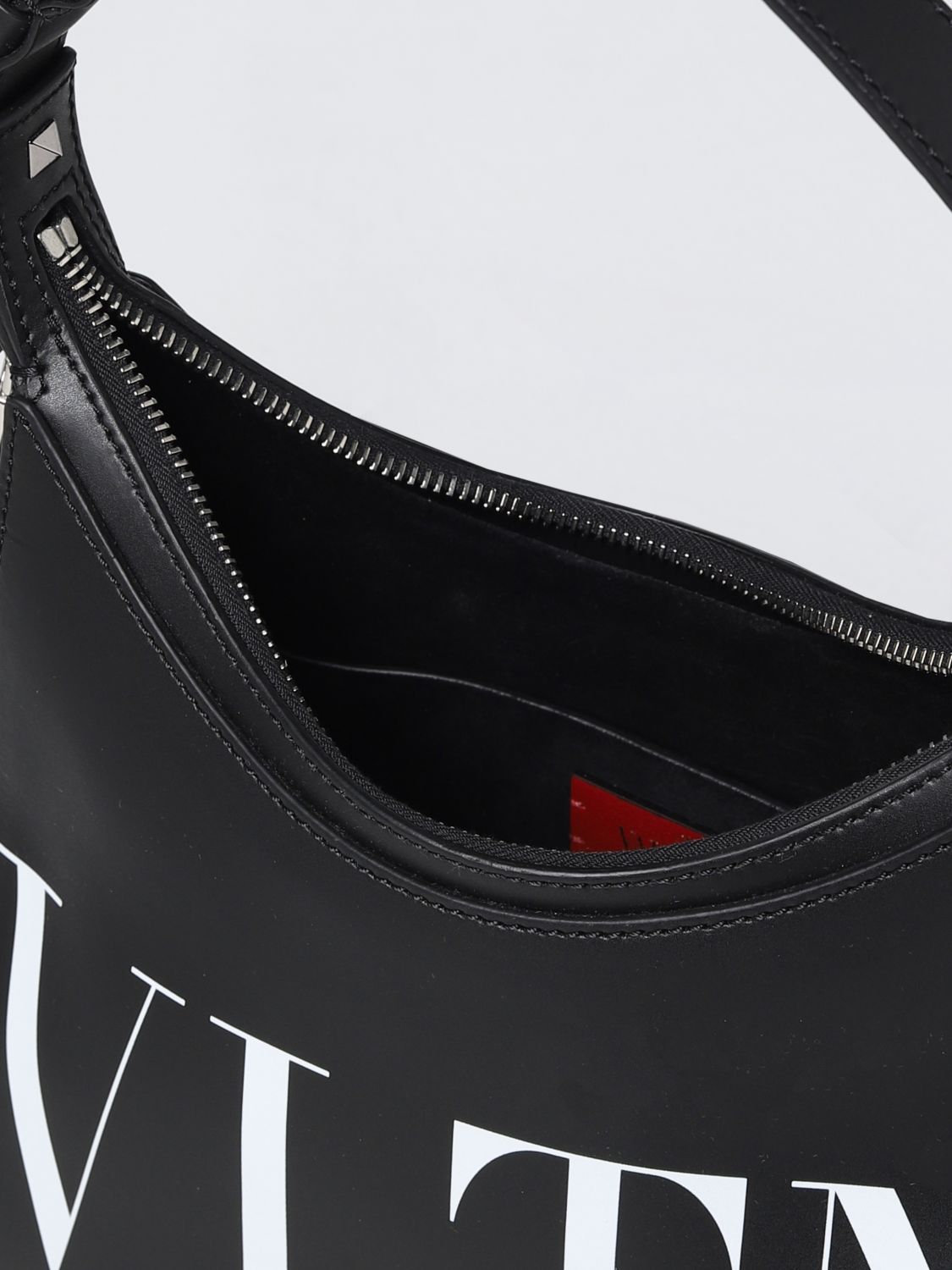 VALENTINO GARAVANI: VLTN leather bag - Black  Valentino Garavani bags  1Y2B0B62WJW online at