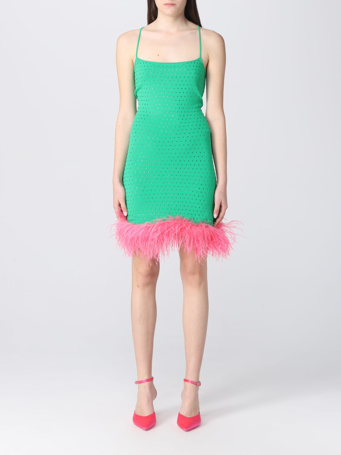 CHIARA FERRAGNI: dress for woman - Green | Chiara Ferragni dress ...