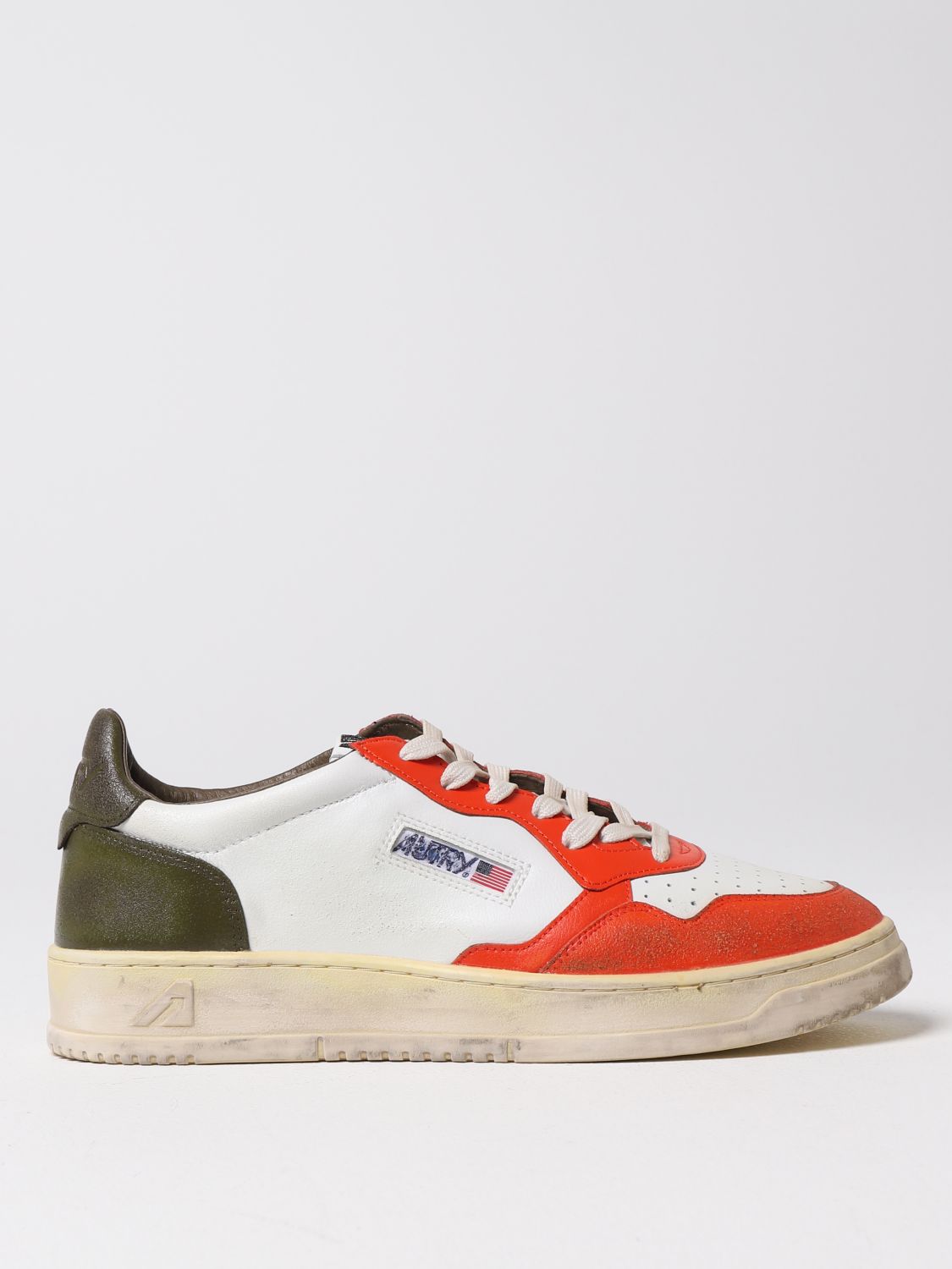 AUTRY: sneakers for man - Orange | Autry sneakers AVLMSV15 online on ...