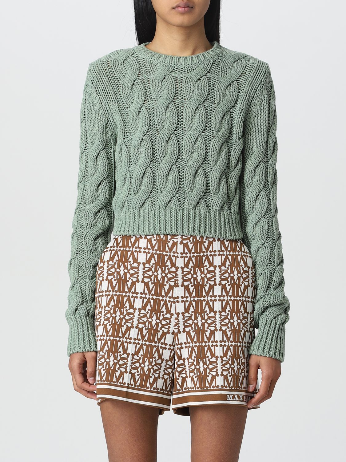 picknick gans Stal MAX MARA: sweater for woman - Green | Max Mara sweater 2313612538600 online  on GIGLIO.COM