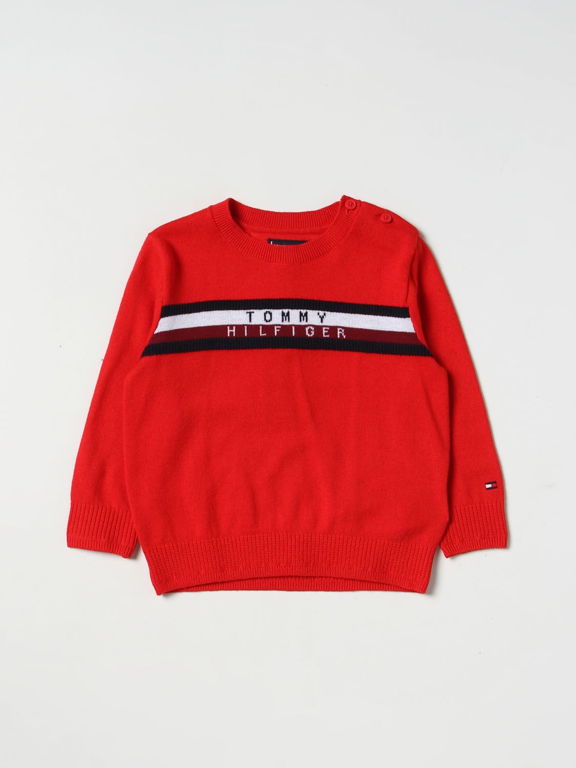 TOMMY HILFIGER: sweater for baby - Red | Tommy Hilfiger sweater ...