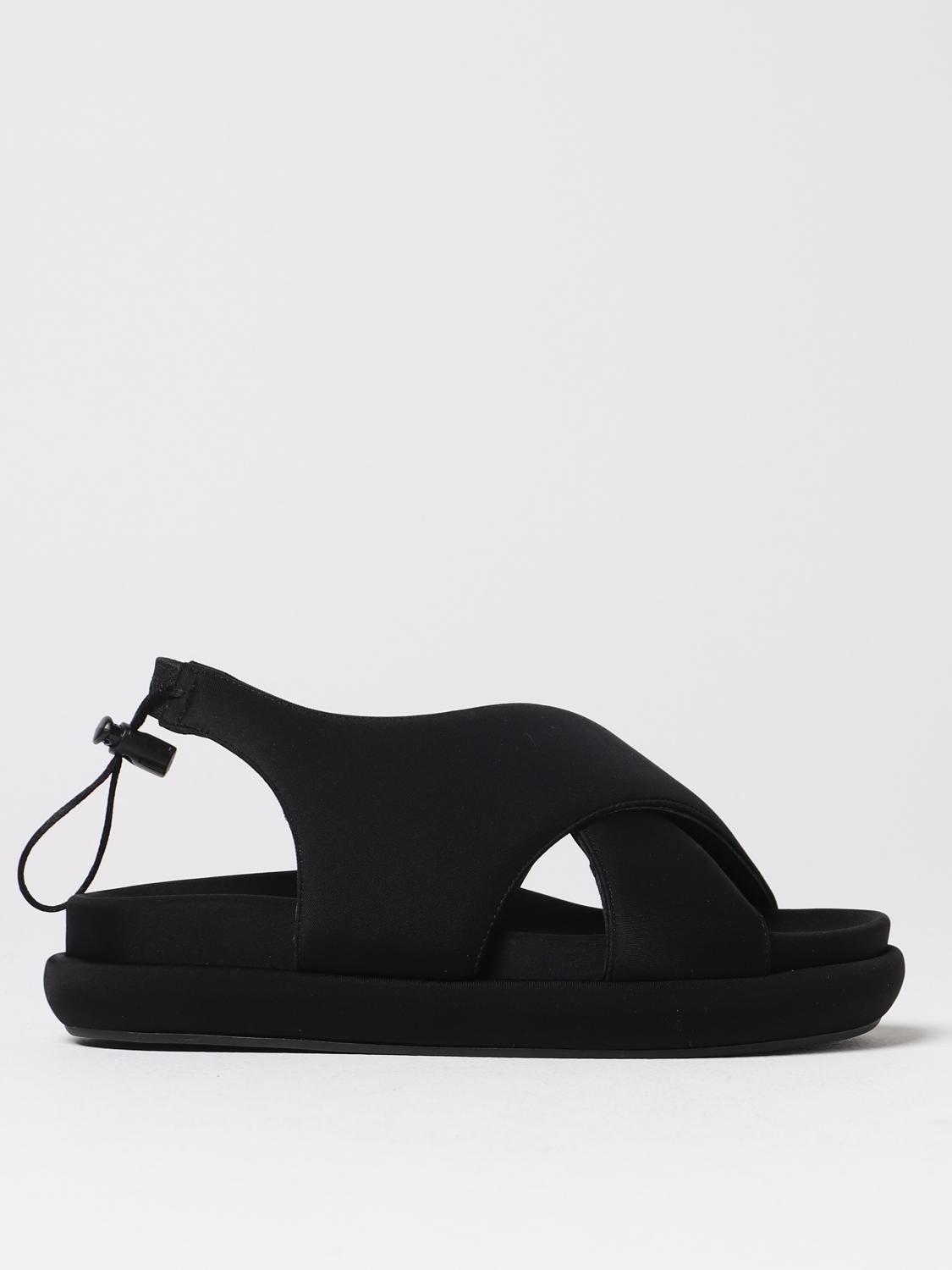Gia Borghini Padded-design Chunky Sandals In Black