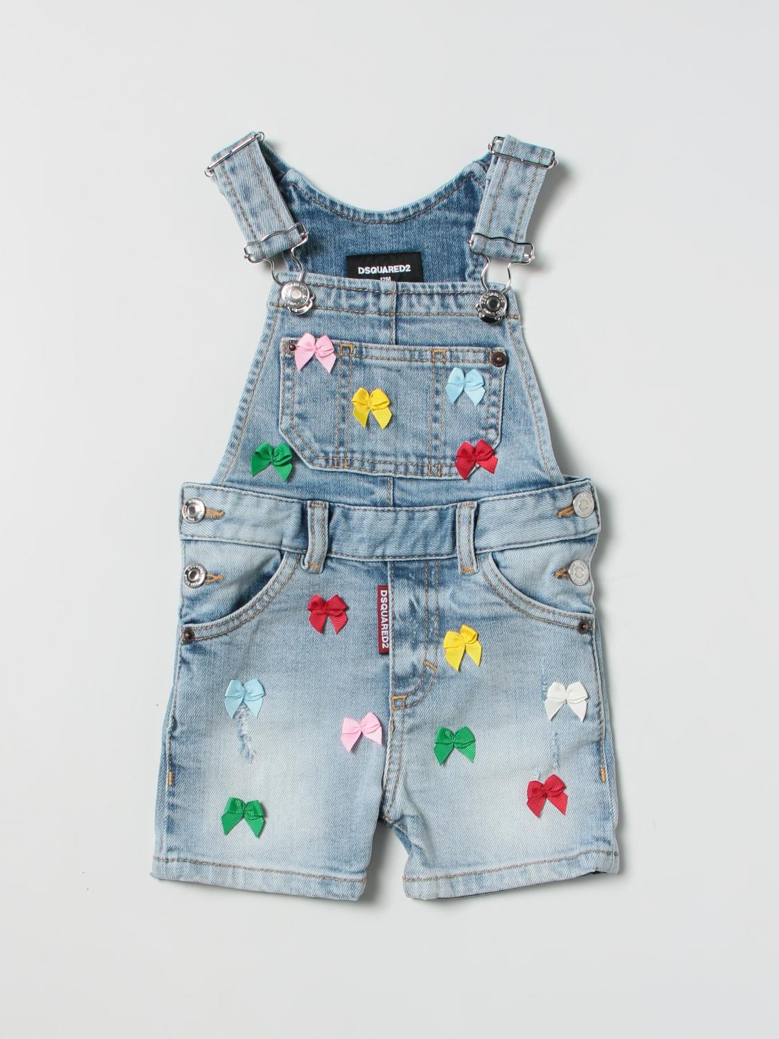 DSQUARED2 JUNIOR jumpsuit for baby Blue Dsquared2 Junior jumpsuit DQ0829D0A2V online on