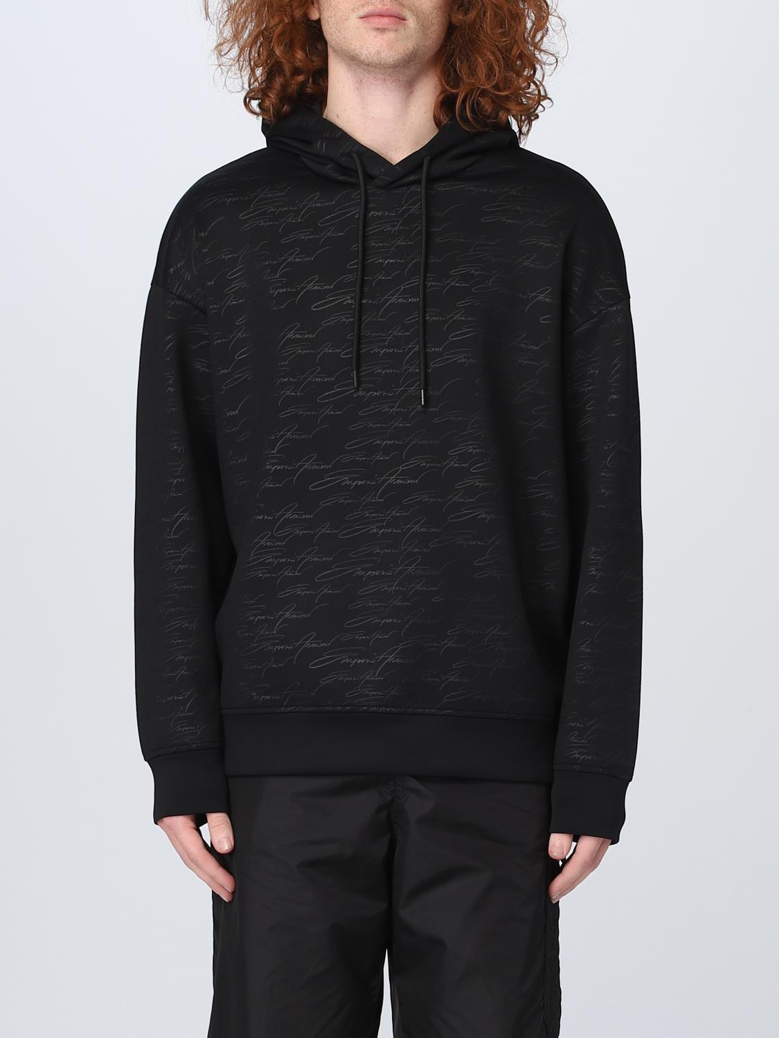 Felpa Emporio Armani: Felpa Emporio Armani in cotone nero 1