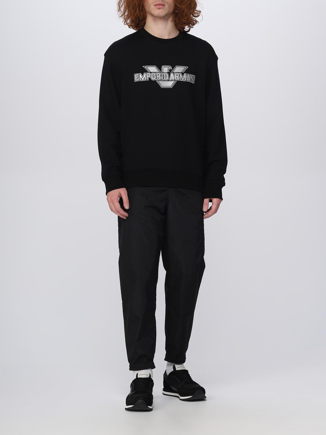 Felpa Emporio Armani: Felpa Emporio Armani in cotone nero 2