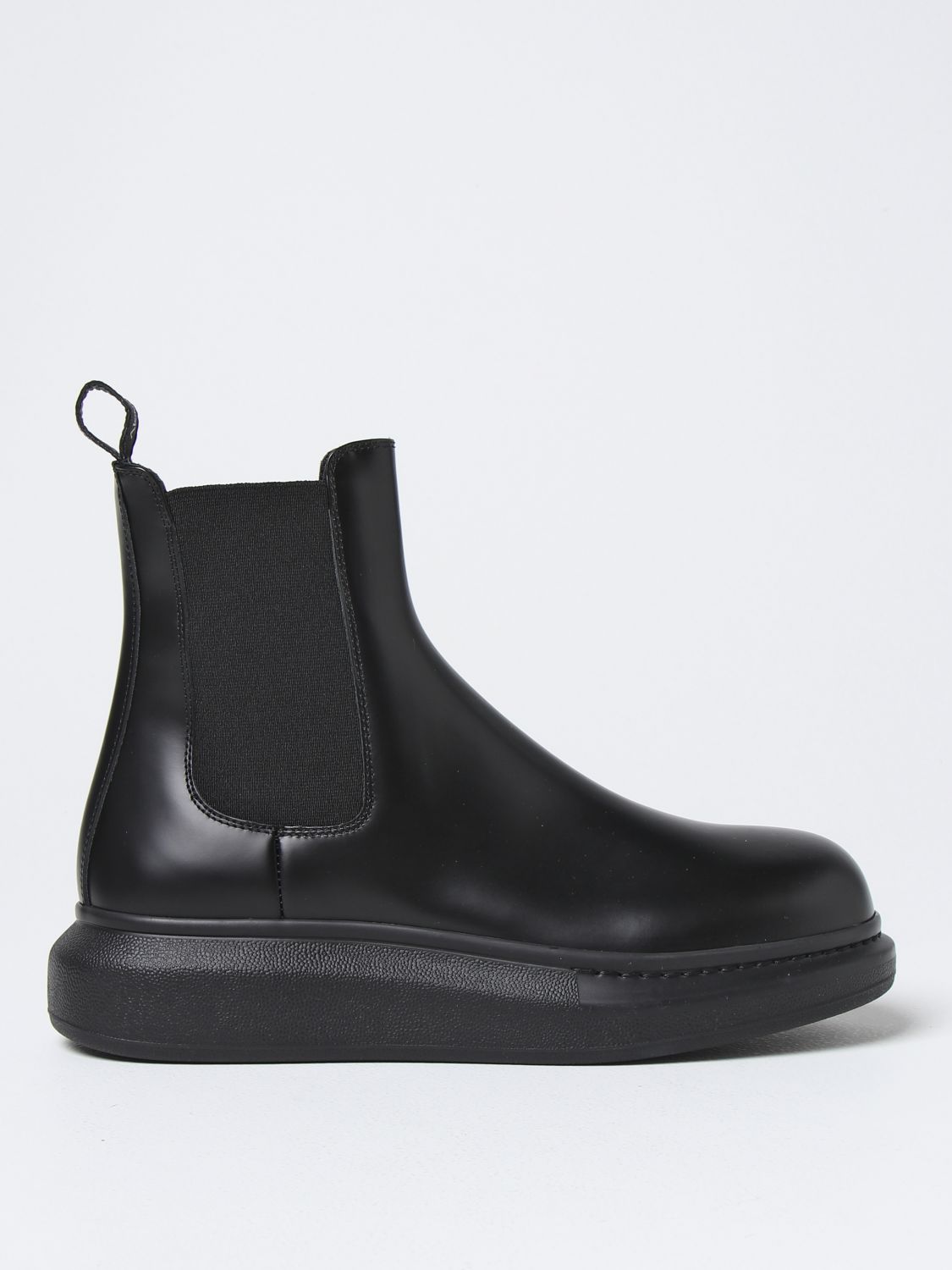 Alexander Mcqueen Men's Black Other Materials Ankle Boots | ModeSens